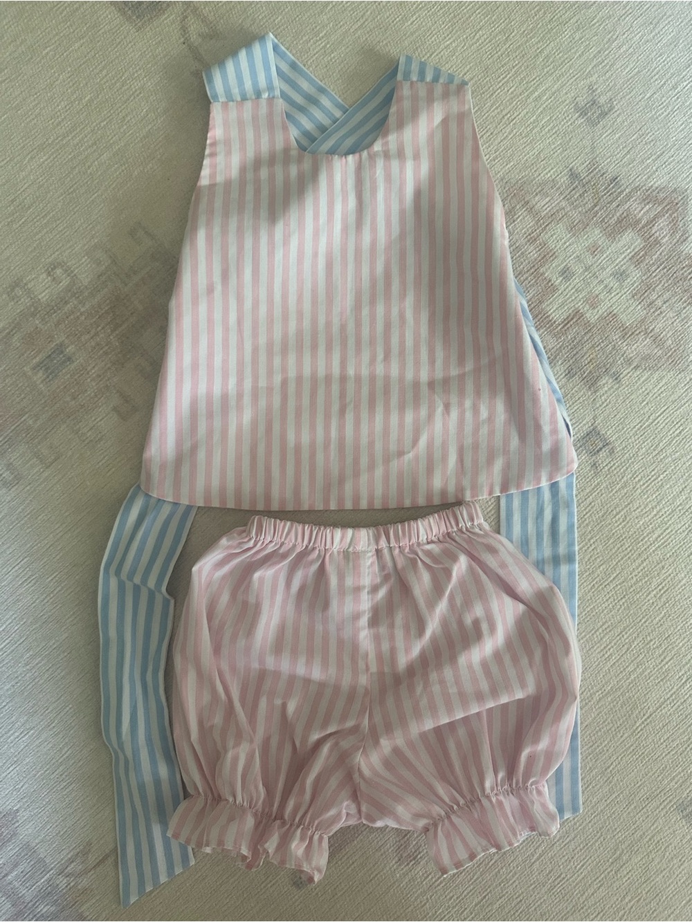 The Beaufort Bonnet Company Pink & Blue Striped Swing Set